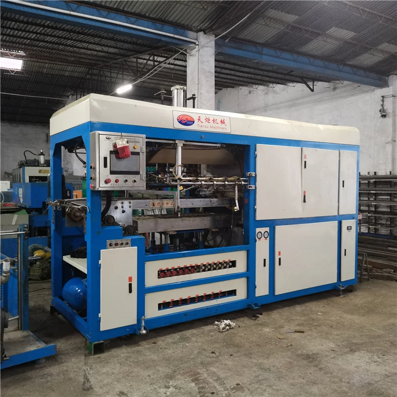 Used blister thermoforming disposable tray plastic automatic thermo vacuum forming machine