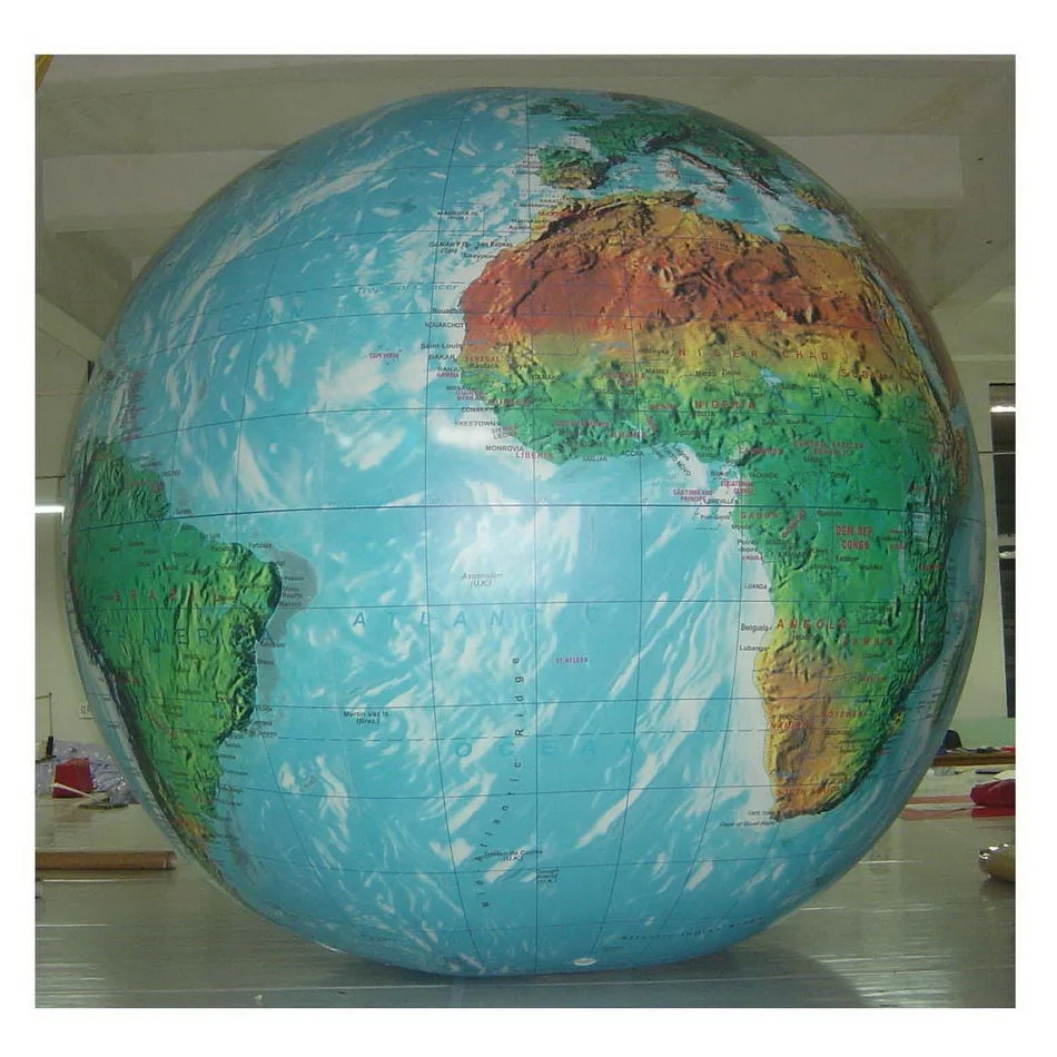 Cheap Freight PVC Inflatable Floating Globe World Globe