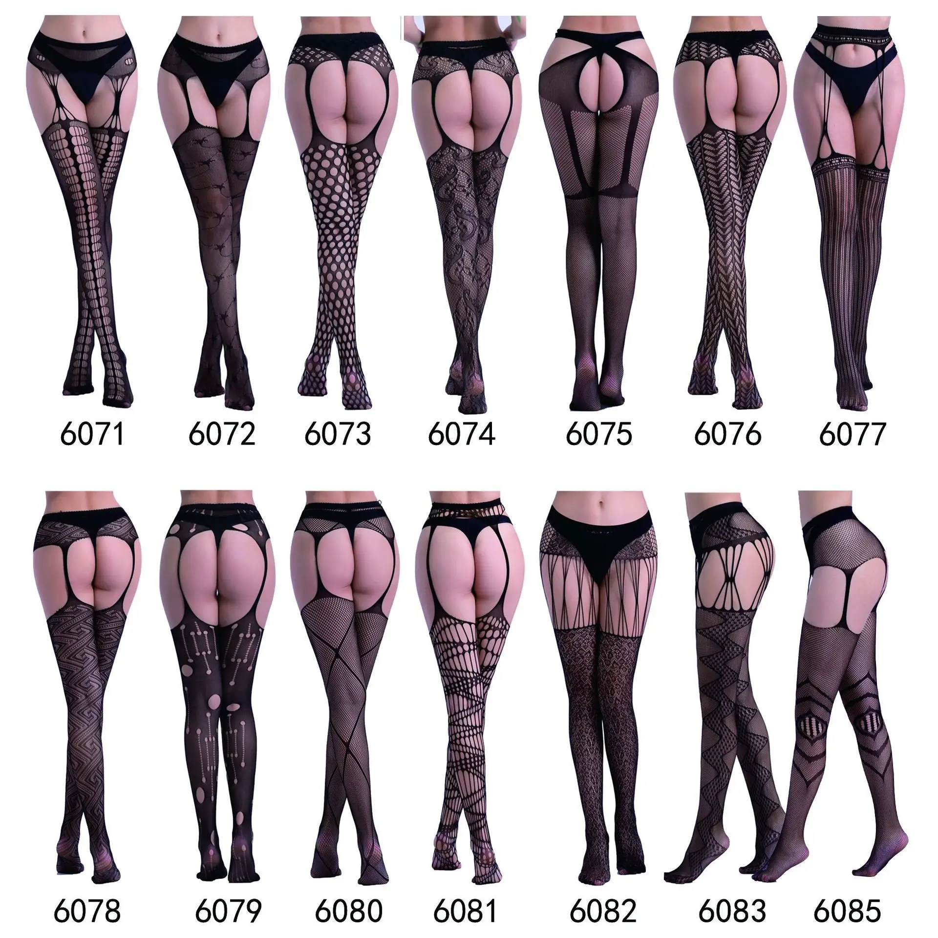 Wholesale high quality Women Stocking Sexy Fishnet Thigh High Tights Suspender Pantyhose Open Crotch Sexy Women Stockings/Leggin