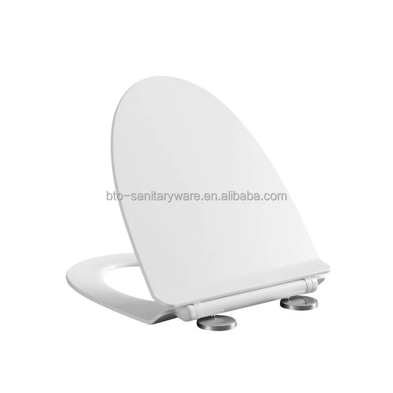 BTO Popular design sanitary ware toilet lid white slowdown soft closing toilet cover seat