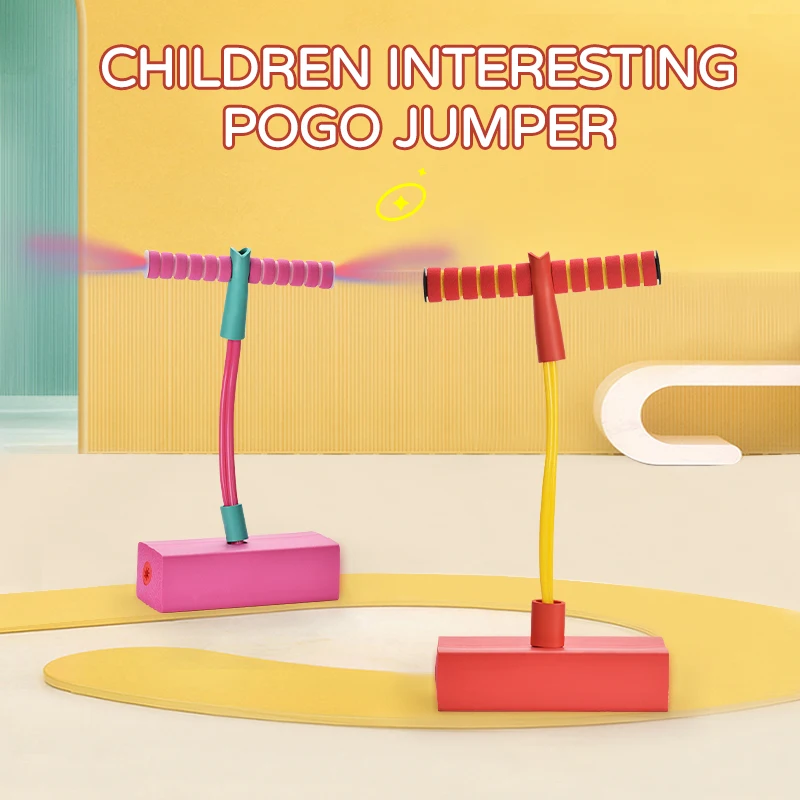 Bemay Toys Foam Pogo Jumper for Kids Fun and Safe Pogo Stick for Toddlers Durable Foam and Bungee Jumper for Ages 3 and up