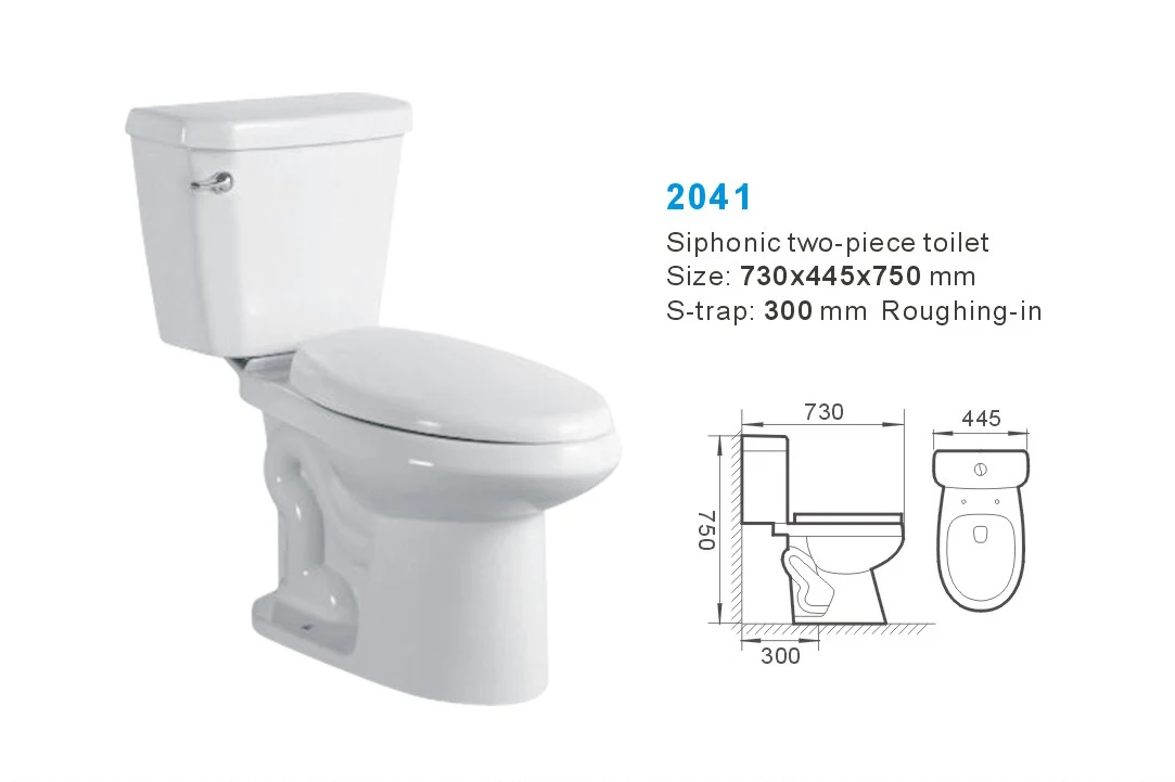 Eastern Style Design Bathroom Toilet Bowl Sanitary Ware Two Piece Toilet For Bathroom