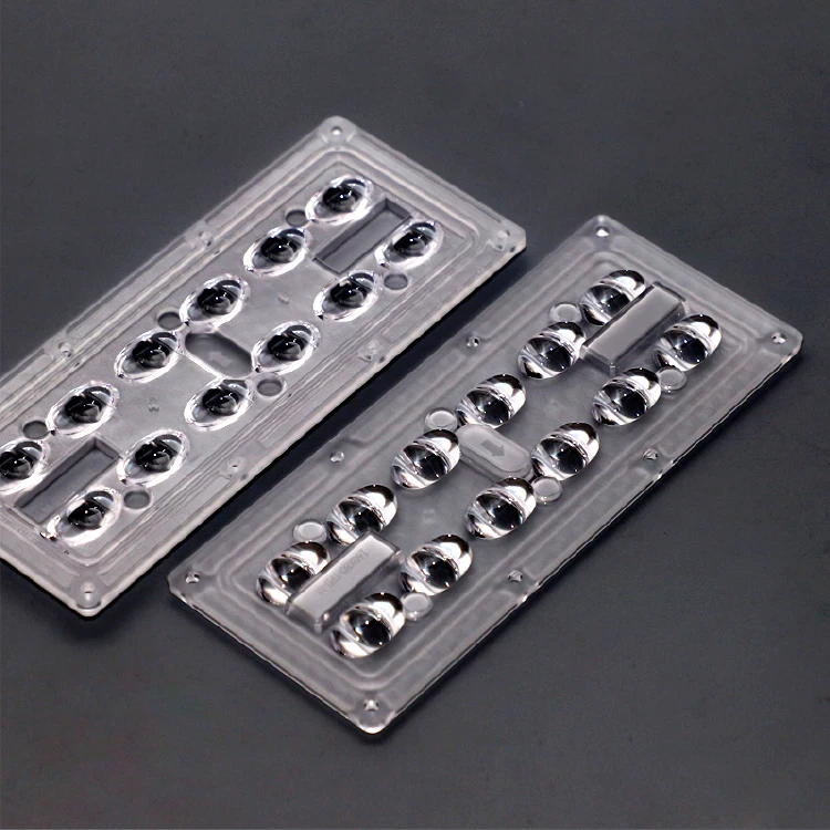 Manufacturer 3030 12In1 Pc Plastic 5050 Led Optical Lens Muti-Angle Street Light Flood Light Led Lenses Multi-Lens Module