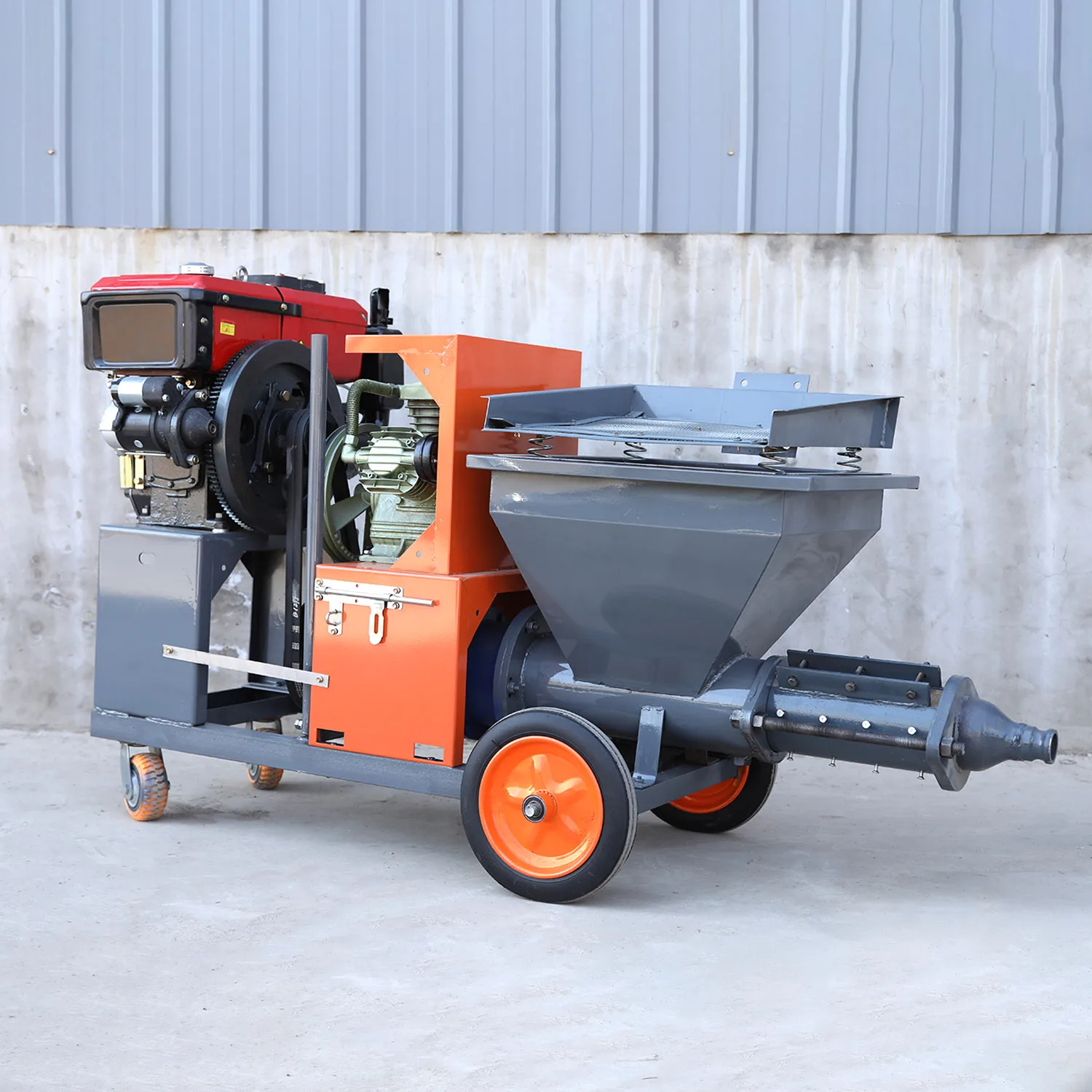 Diesel Engine Spraying Plaster Cement Plastering Spray Factory Direct Gunite Diesel Mortar Sprayer Machines Price For Sale