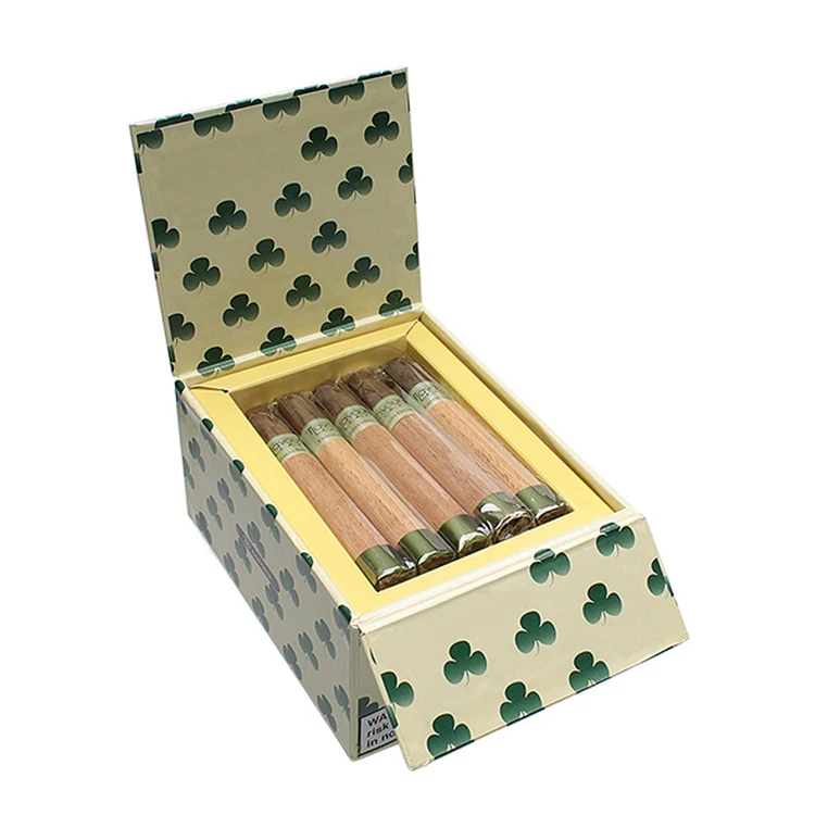 Custom logo cigar packing box handmade cigar box wholesale  cigar box