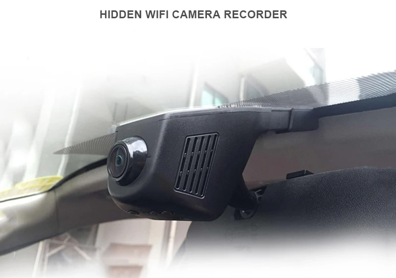  ALL05 Dash Cam Универсальный Wifi Автомобильный видеорегистратор камера Full HD 1080P ночное видение приложение на английском языке скрытый беспроводной доступ в Интернет