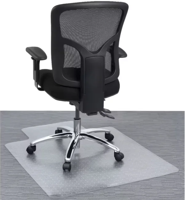 Fuxing Office Rectangular Clear PVC Clear Office Pvc Desk Chair Mat
