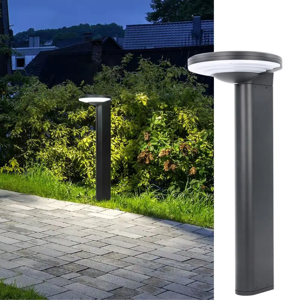 Aluminum Bright Solar Energy Saving  solar lamps for Outdoor Bollard Lighting 5W Solar Panel garden home yard walkway decorative