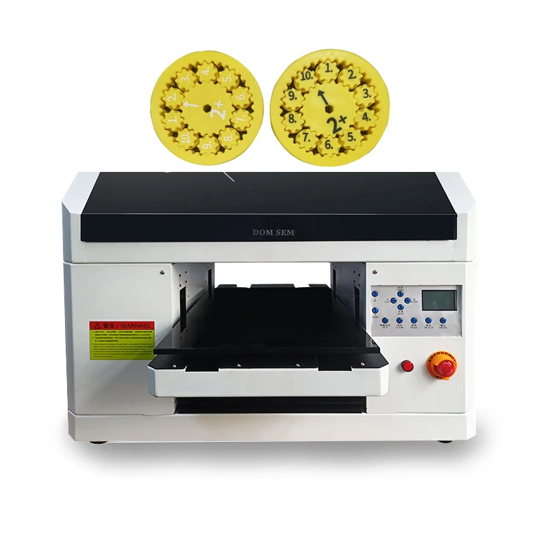 High Quality Inject vinyl printing machine A3 Size Small UV Flatbed Printer for Phone Case/Golf Ball/Bottle Printing