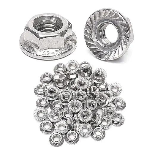 DIN6923 serrated Stainless Steel Hex flange Nuts