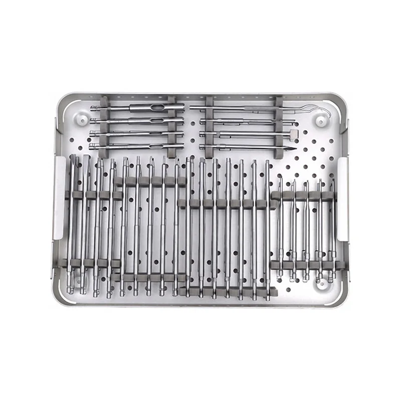 surgical instrument set Broken Screw Extractors Instrument Kit belong to orthopaedic instruments and orthopaedic