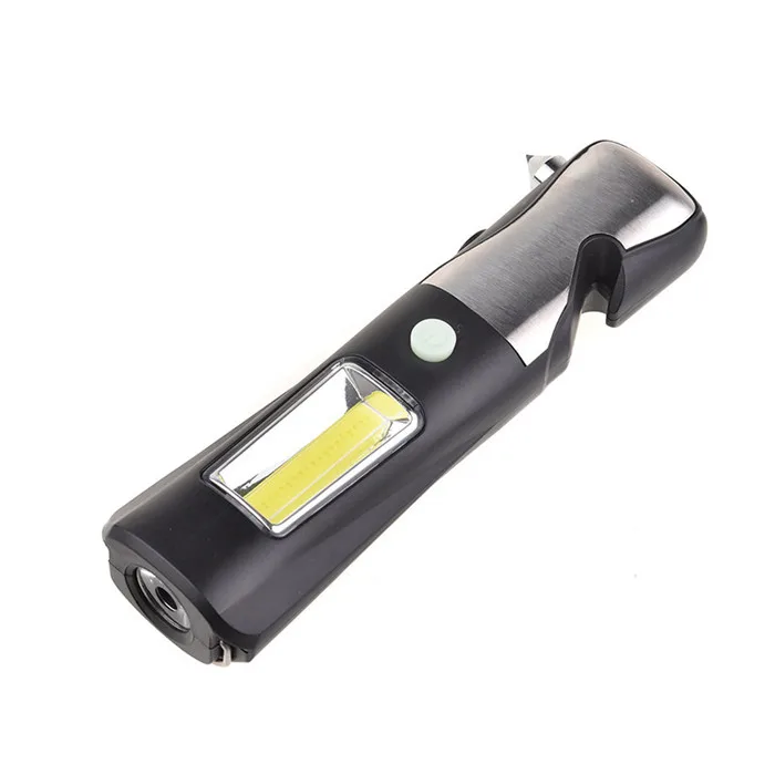 Outdoor camping hiking Survival led torch Magnetic Multi Tool Flashlight with cutter and hammer