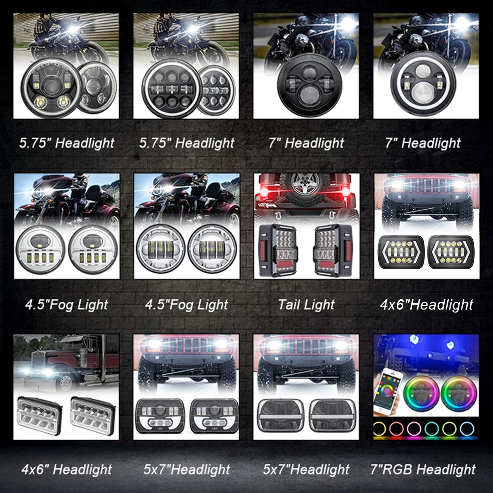 Car hood headlight light bar fog light mounting bracket