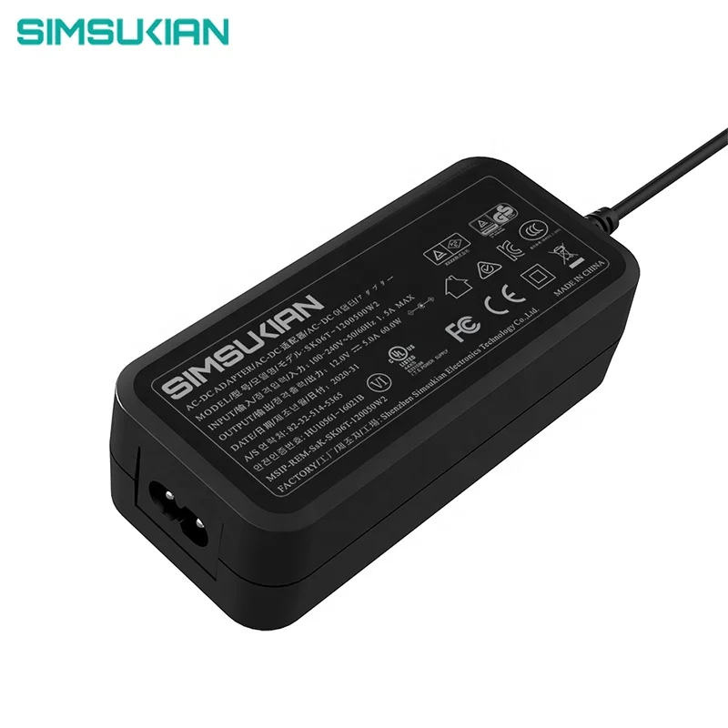 Simsukian 18v 3a PSE ac dc12v05a12v power adapter Japan PSE 5v 12v5a adapter