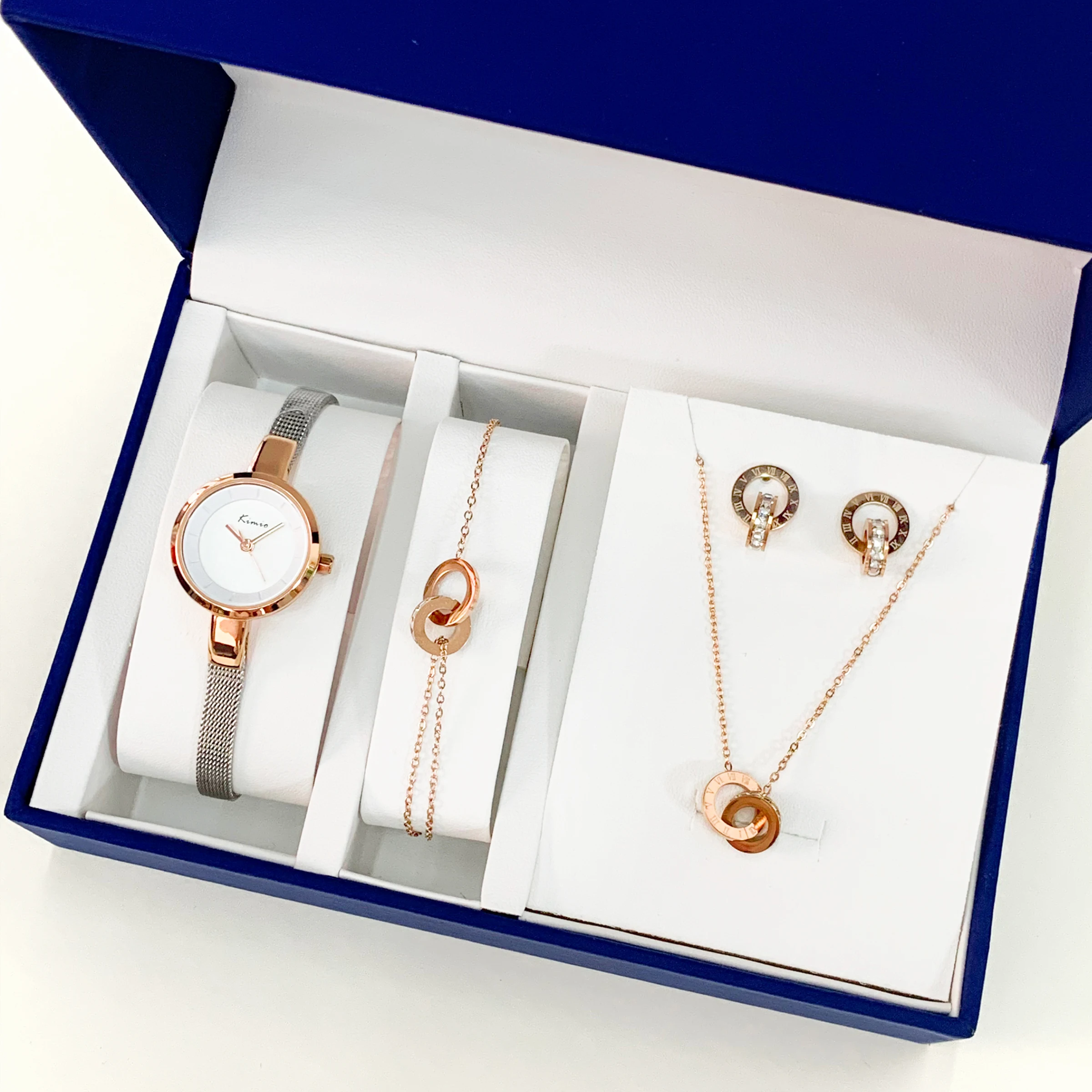 Simple Watch Ladies 2024 Stainless Steel Strap Vintage watch Quartz Wrist Watch And Bracelet Sets