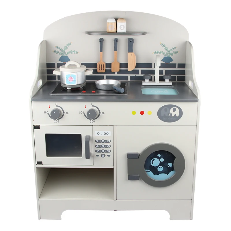 2021 New Design Pretend Play toys High quality Wooden Kitchen toy wholesale