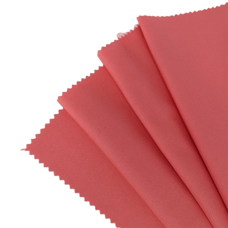 
4 way stretch New Style Polyester Plain Dyed Cheap Pure Color 75D DTY 100 Polyester Brushed Fabric Flat Knit Fabric 