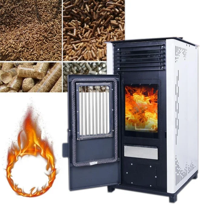 Switzerland Multifunction Pellet Stove with Radiators Fireplace Wood Water Circulation
