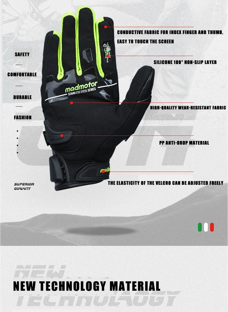 Stainless Steel Fist Surface Protective Shell Gloves Motorcycle Racing Knuckle Protect Motorbike Motocross Sports Gear gloves