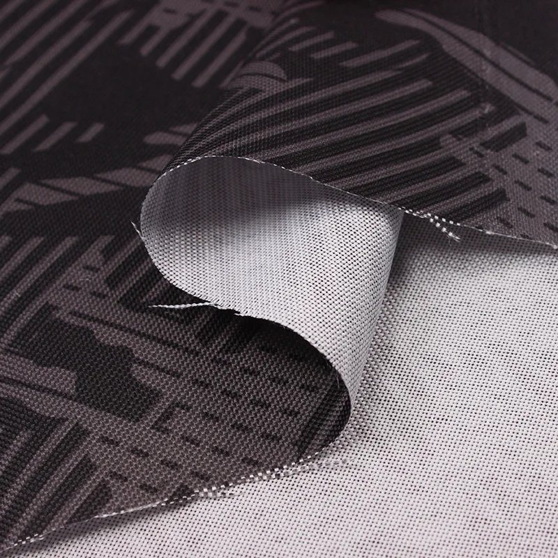 Wholesale Price 100 Poly DTY Stripe Pattern Print Oxford Fabric For Jackets