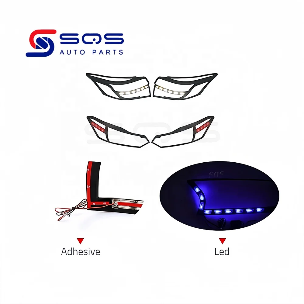 SQS High-Quality Auto Exterior Accessories Rear Wing Spoiler Shutters Lamp Cover For Toyota Vios/Yaris Ativ Sedan