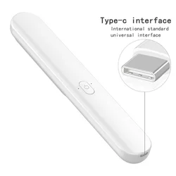 Мощная ультрафиолетовая дезинфицирующая лампа для дезинфекции от батареек AAA UV-C стерилизатор с usb-кабелем