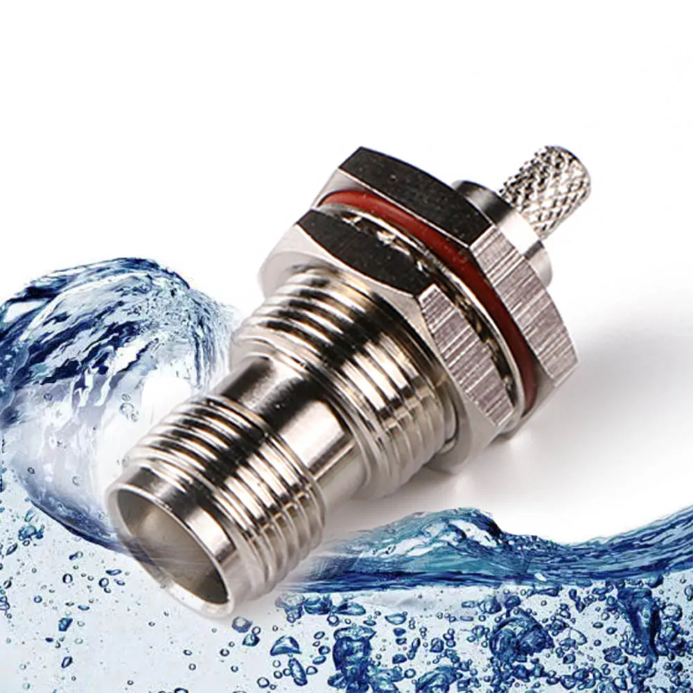 Raynool Waterproof IP67 IP68 RF Connector TNC BNC SMA Type N Male Female bulkhead flange mount connector