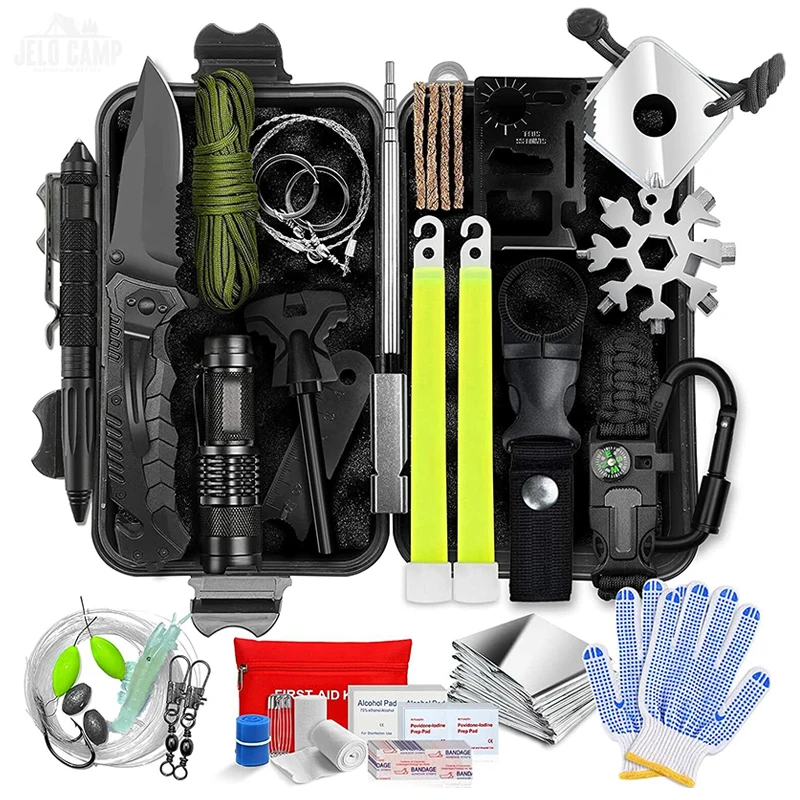 Popular SOS 30 in 1  Essential Survival Gear Tactical Tool Wilderness Hiking Supplies for Adventure Emergency Survival Kits