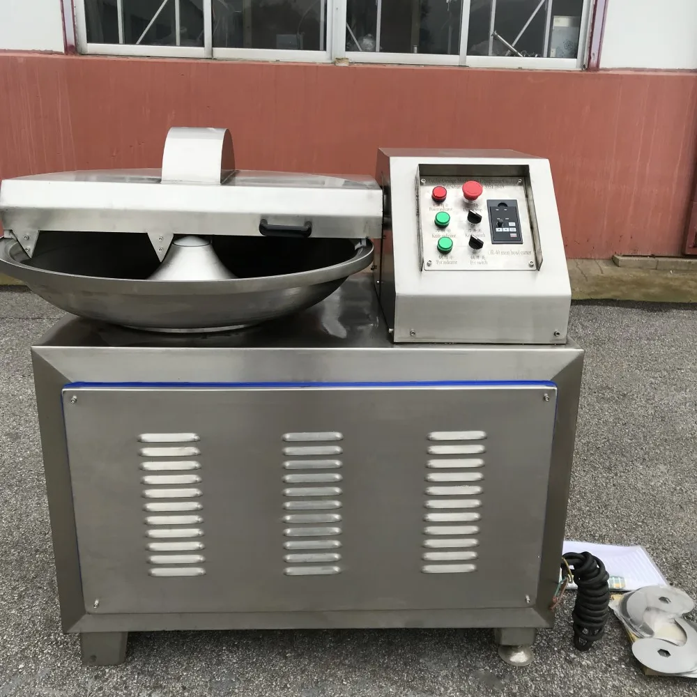 20L 40L 80L commercial meat bowl chopper frozen meat cutter machine for dumpling sausage stuffing meat chopping machine