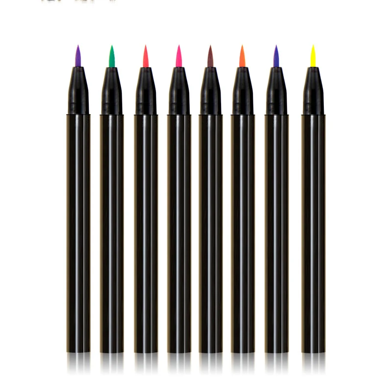 Wholesale Adhesive Eyeliner Pencil Waterproof Eyeliner Colorful Eyeliner With  Private Label