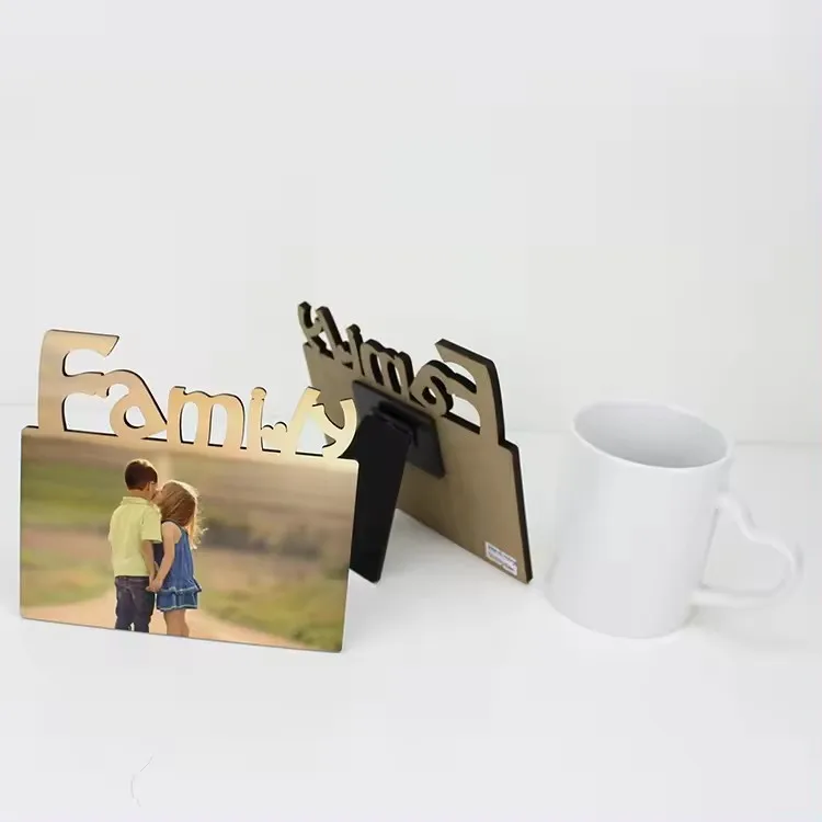 Custom Sublimation Blank FAMILY MDF Photo Frame