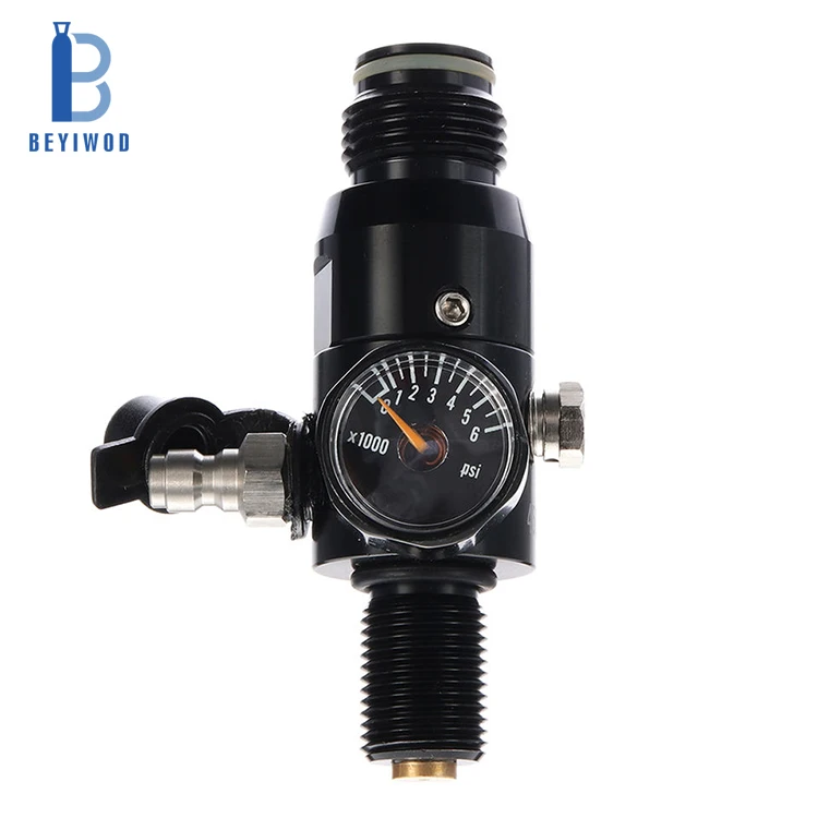 CE TPED UK RHO USA DOT 13ci Aluminum Paintball Cylinders with Black Regulator valves