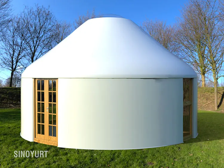 aluminium frame with bathroom 12m viking camping frame tent Modern luxury Mongolia yurt