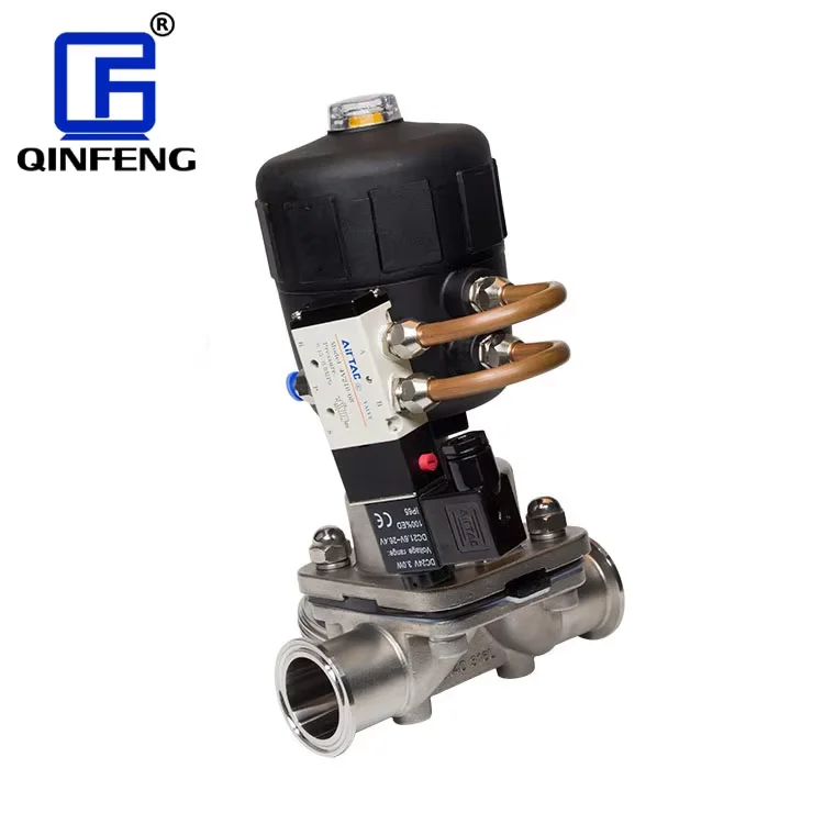 New Sanitary Stainless Steel Industrial Control Valve Penumatic Diaphragm Valve for Beer Beverage and Food
