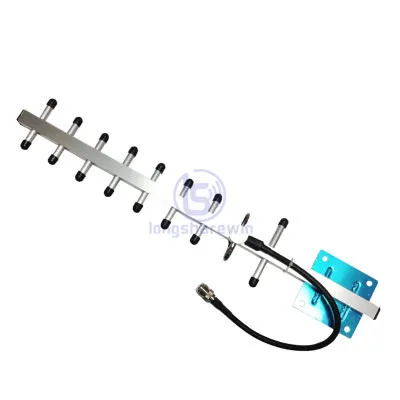 Factory customized wireless outdoor directional 10-50km long range 4g waterproof N male Lte 4G Yagi Antenna