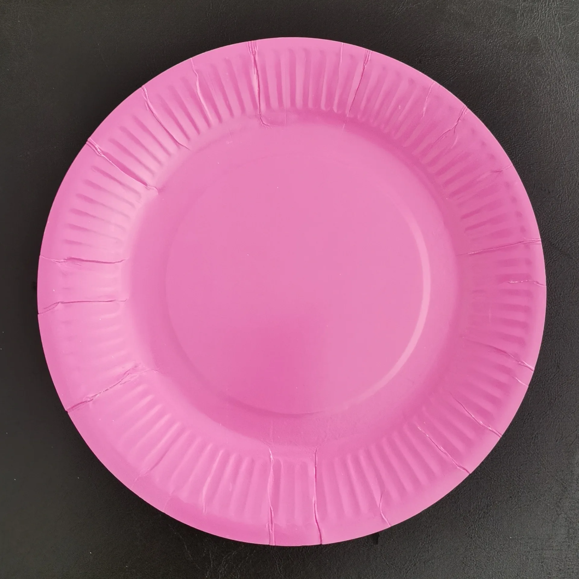 Round Plate 7 inch White natural eco friendly trays disposable paper plate tableware