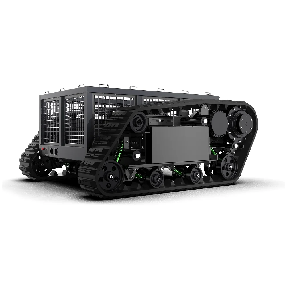 Factory direct sales medium-sized crawler robot chassis electric robot tank waterproof and shock-absorbing chassis