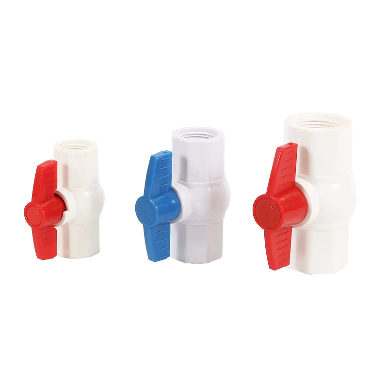 Good price red handle plastic pvc gate compact ball valve