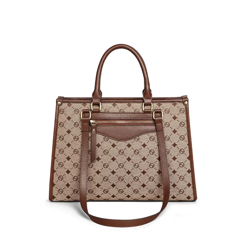 Light Luxury Plaid Lady Bag Tote Handbag Wholesale Designer Luxury Women Pu Single Fashion Square Ladies Hand Bags Zipper Cn;zhe