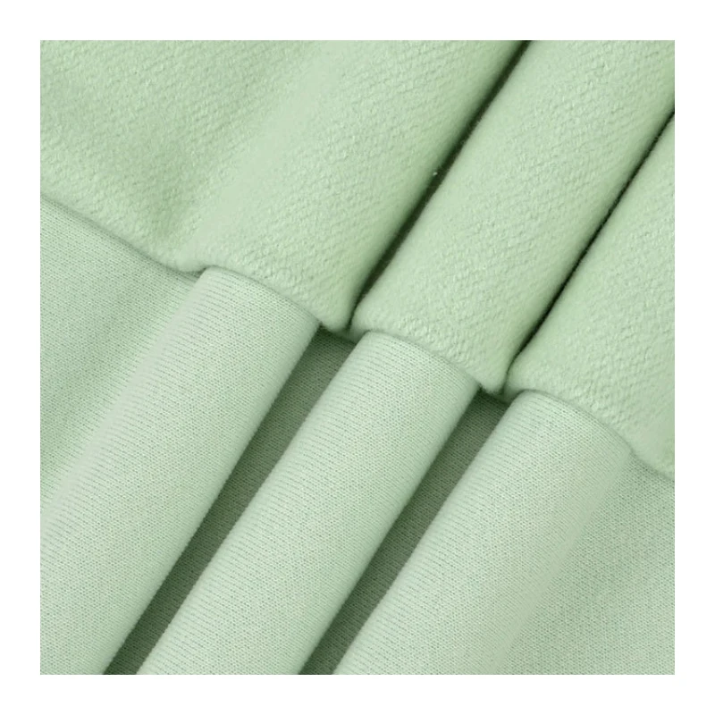 Anti Pill Fleece Hoodie Fabric 12 Polyester 88 Cotton Knit Cotton Fleece Fabric For Hoodie