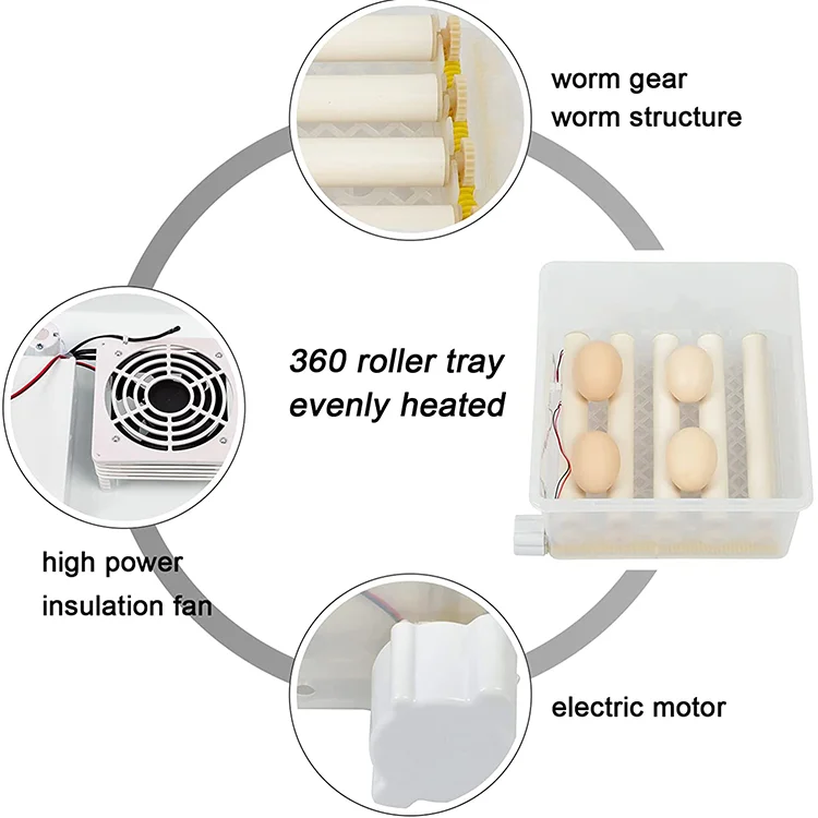2024 High-quality Classic Fully automatic egg incubator THD176 hatching machine  for all eggs chicken duck turkey goose