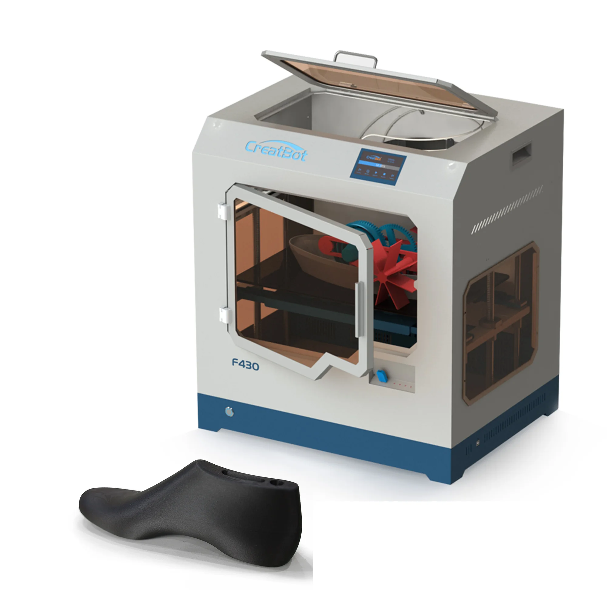 CreatBot F430  FDM 3D printer  machine Large Build Size big 3d Printer with carbon fibor ABS PEEK