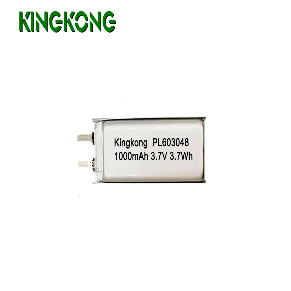 size PL 603448 3.7v 1000mAh Polymer lithium lipo Li-ion rechargeable battery