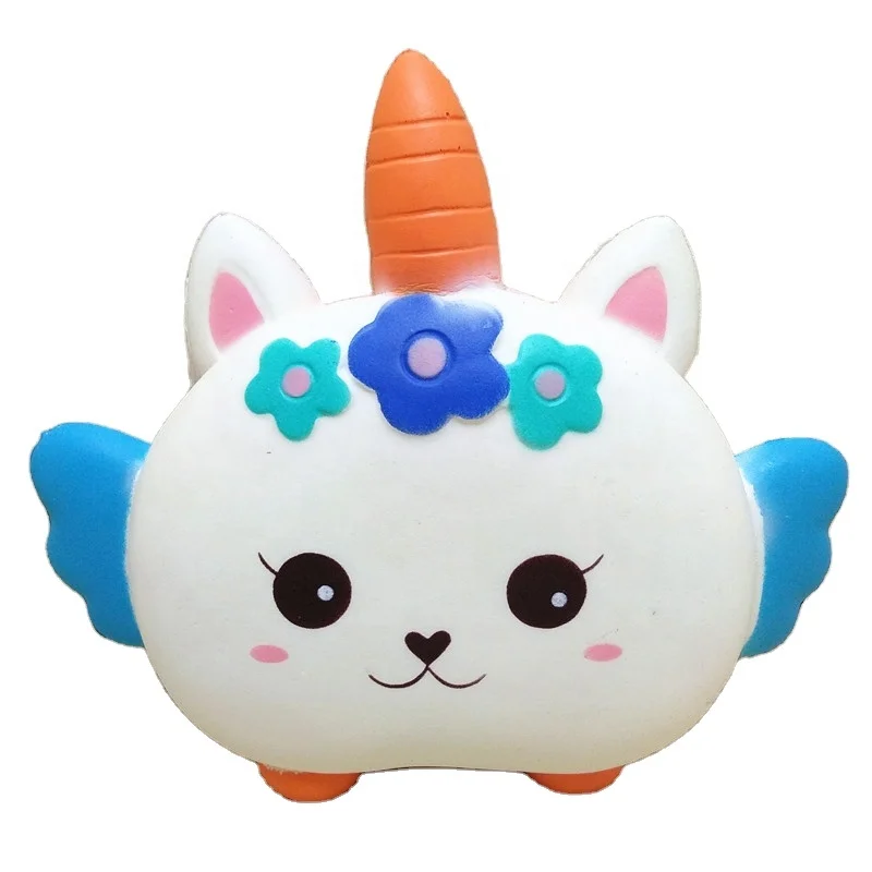cheap price pu foam squishy toy for kid adult new arrival  Angel unicorns shape  kawaii squishy toys