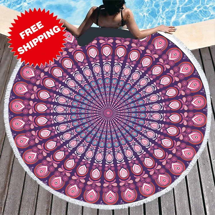Portable Custom Beach Towel Microfiber Bath Towel Wholesale