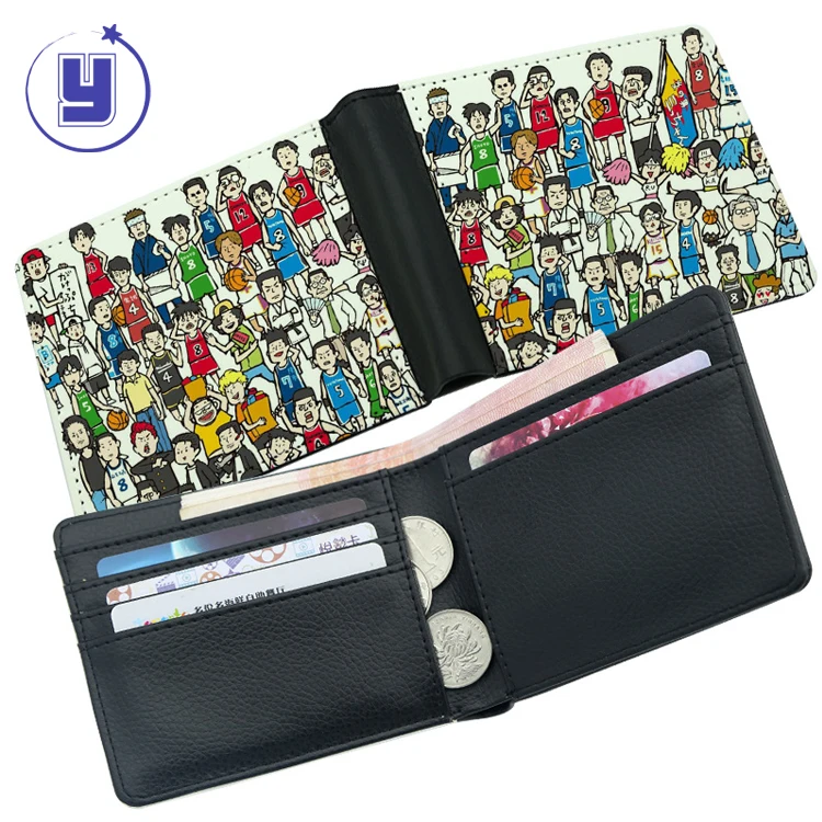 Оптовая продажа, мужской кошелек без рисунка, сублимационный принт «сделай сам»