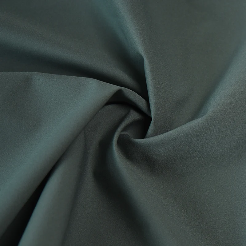 100% Polyester 75D Plain Woven Microfiber Stretch Waterproof Down Coat Fabric