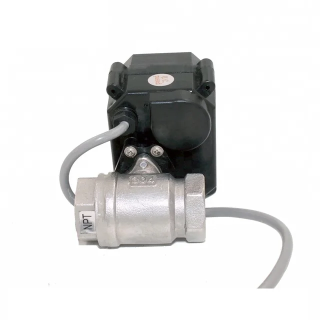 2 Way 12V   Ball Valve On Off Electric Motorized Water Flow Control Ball Valve