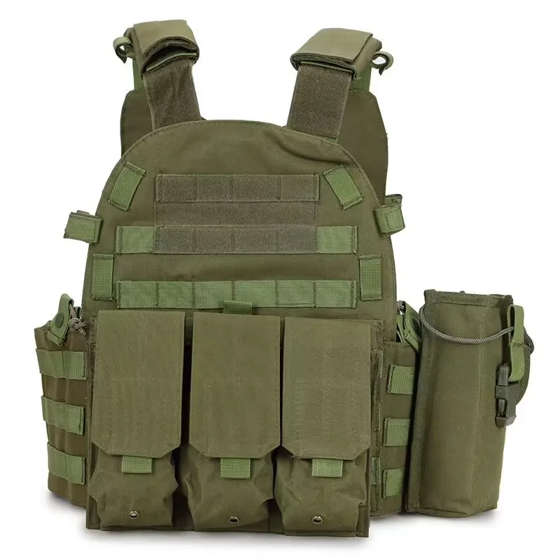 Tactical Lightweight Adjustable Outdoor Training Quick Release Plate Carrier Safety Camouflage Molle 6094Tactical Vest