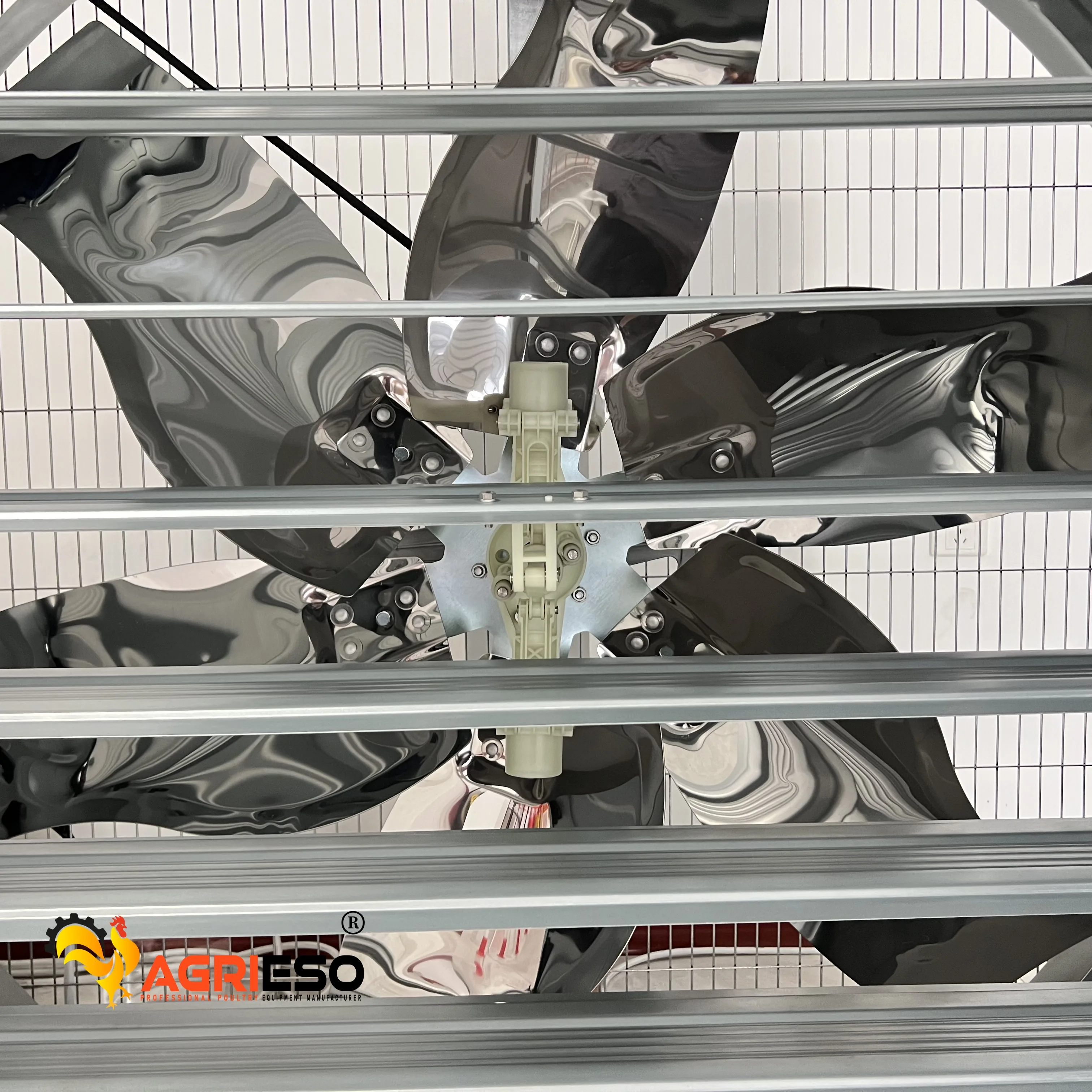 Agrieso AGPF 1000mm 36 Inch Hammer Exhaust Air Fan Cooling System Chicken Farm Shed Galvanized Box Ventilation Fan For Poultry